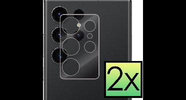 Camera Lens Protector - 2 Stuks - Geschikt voor Samsung Galaxy S23 Ultra - Camera Screenprotector - Beschermglas - Gehard Glas - Tempered Glass - Screen Protector