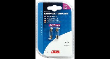 Festoon bulbs 5W SV7 8x28 mm