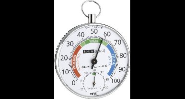 TFA Dostmann 45.2027 45.2027 Thermo- en hygrometer Zilver