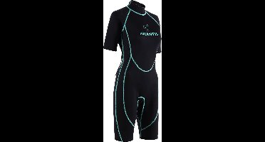 Atlantis 2mm Adventure Shorty - Wetsuit - Dames - Zwart/Turquoise - 16