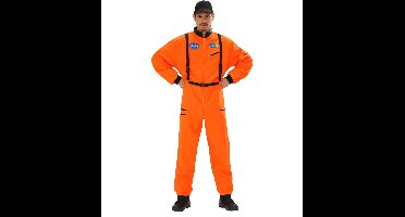 Astronauten kostuum oranje