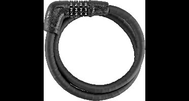 ABUS gepantserd kabelslot Steel-O-Flex Tresorflex 6615C - cijferslot van staalkabel met pantsering van stalen hulzen - ABUS-Security Level 5 - 85 cm