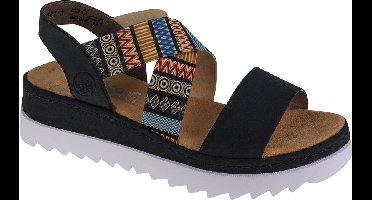 Rieker Sandals V44G8-14, Vrouwen, Veelkleurig, Sandalen, maat: 41