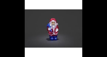Konstsmide Kerstman - 3D kerstfiguur - Transparant - 30cm hoog - IP20