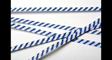 Bindstrips 10,2x0,4cm Papier Wit/Blauw gestreept (1000 stuks)