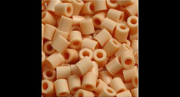 Strijkkralen, afm medium mm, afm 5x5 mm, lichtbeige (32228), 1100stuks, gatgrootte 2,5 mm