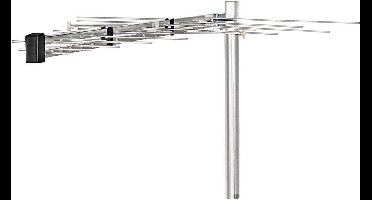 Nedis Buitenantenne - UHF / VHF - Ontvangstbereik: ≥50 km - Versterking: 12 dB - 75 Ohm - Antenne lengte: 1210 mm - Aluminium