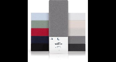 Blumtal Hoeslaken - Fitted Sheet - Jersey - Katoen -  140 x 200 x 30 cm - Grijs