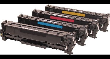 Set 4x ABC huismerk toner geschikt voor HP Laserjet Pro MFP M476 M476dn M476dw M476nw M 476 M 476dn M 476dw M 476nw HP 312X CF380X 312A CF380A CF381A CF382A CF383A