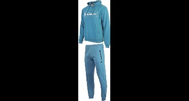 Donnay Joggingpak Adam (sweater met capuchon) - Junior - Vintage Blue (244) - maat 176