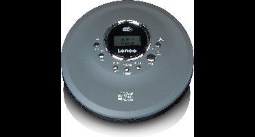 Lenco CD-400GY Discman - Draagbare CD-MP3 Speler met DAB+ en FM Radio - Anti-Shock bescherming en oplaadbare Batterij - Antraciet