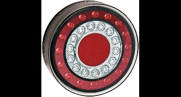 ProPlus Multifunctioneel LED achterlicht - 4 functies - 12V & 24V - waterdicht - 125 mm - rond