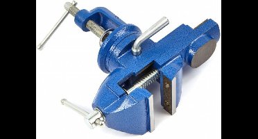 HBM 60 mm Bankschroef Met Tafelklem - Draaibaar