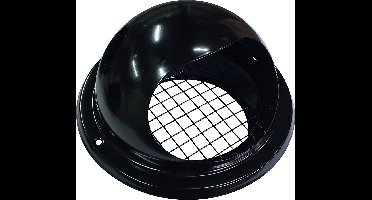 Nedco bolrooster - grof gaas - rvs - 150 mm - zwart