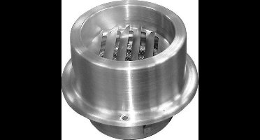 Rond rooster met lamellen Ø150 mm | RVS | AIRACE