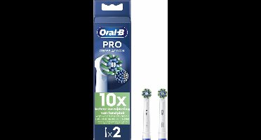 Oral B Opzetborstels PRO Cross Action Wit - 2 stuks