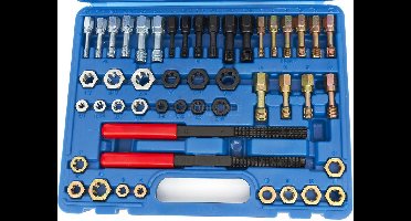 HBM schroefdraad reparatie, tap en snijset 48-delig