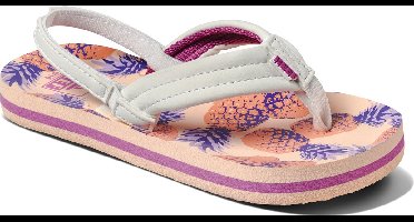 Reef Little Ahi Meisjes Slippers - Coral Pineapples - Maat 21.22