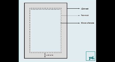 Passe-Partout Fotomaat 15x20 cm - Lijstmaat 20x30 cm - Lichtgrijs - Museumkarton - Fotolijst niet inbegrepen