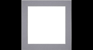 Passe-Partout Fotomaat 50x50 cm - Lijstmaat 60x60 cm - Grijs - Museumkarton - Fotolijst niet inbegrepen