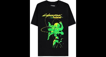 Cyberpunk Edgerunners - David and Lucy Heren T-shirt - zwart - L