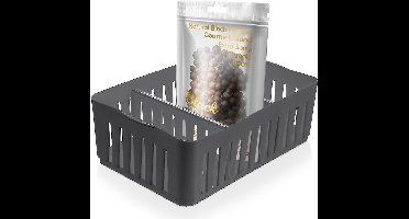 Kruidenrek Grijs 24,5x16x8 cm - Kruidenorganisator - Kruidendoos - Kruidenpotjes Staand - Kruiden Organisator