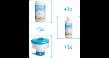 Zwembad Onderhoudsbundel - Zwembad Onderhoud Starterspakket bevat Chloor - Anti Alg en Chloordrijver - Ideaal voor grote Zwembaden (3-delig)