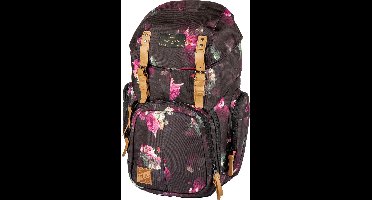 NITRO Vrije tijd rugzak Rugzak met laptopvak Urban Collection Weekender Backpack 42L Black Rose Zwart Veelkleurig