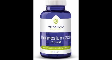 Vitakruid Magnesium 200 Citraat - 2 x 90 tabletten - Voordeelverpakking