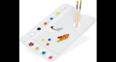 New Age Devi - Schilderspalet - plastic - verfpalet - mengpalet - groot - 11 vakjes