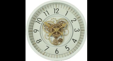 Countryfield Wandklok Celestial metaal Ø46CM wit