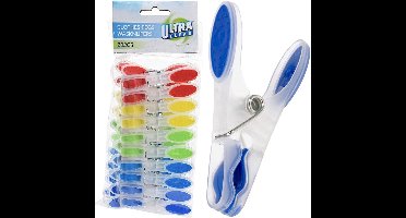 Wasknijpers Plastic 20 stuks - Set - Wasgoedknijpers - Knijpers voor Wasrek - Laundry
