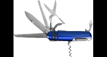 Benson Multifunctioneel zakmes - 11 functies - compact - roestvrijstaal - 9 cm