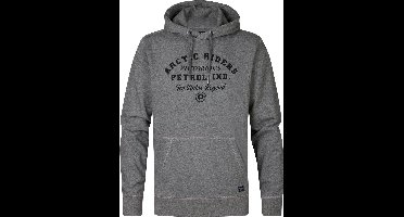Petrol Industries - Heren Artwork Hoodie Wyatt - Grijs - Maat M