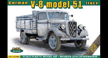 ACE Modelbouwpakket Auto - 72585 Duitse Ford V8-51 Truck Plastic - 1:72 - Modelbouw