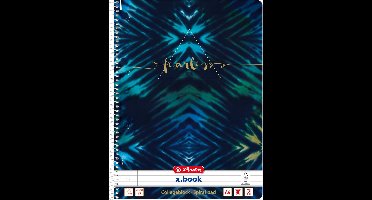 Spiralblock A4 80 Bl. Lin.27 New Batik Fearless