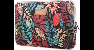 LISEN MacBook 13 inch sleeve kleurrijke bladeren Sleeve - zwart