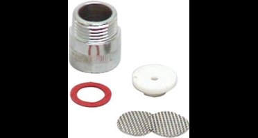 doorstroombegrenzer 1/2 bix1/2 bu geeft mogelijkheid water te besparen chroom DOORSTROOMBEGRENZER 1/2 B