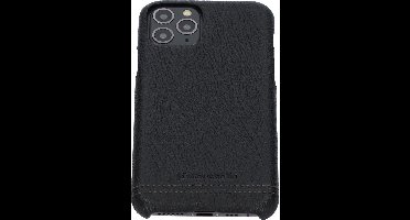 Pierre Cardin Leer Smartphonehoesje voor Apple iPhone 11 Pro - Beschermende Back Cover - Zwart