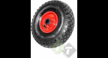 Bolderkarwiel - Steekwagenwiel met stalen velg - maat 3.00-4 - prijs per stuk