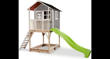 EXIT Loft 700 Houten Speelhuis - Speelhuisje voor Buiten - FSC Hout - Kinderen - Grijs