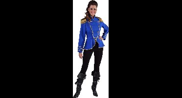 Magic Design Officiersjas Dames Polyester Blauw/goud Maat L carnavalskleding kostuum
