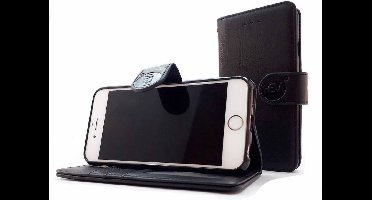 HEM hoesje geschikt voor Apple iPhone 12 Pro Max - Antique Black Leren Portemonnee Hoesje - Lederen Wallet Case TPU meegekleurde binnenkant- Book Case - Flip Cover - Boek - 360º beschermend Telefoonhoesje