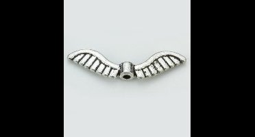 12419-1901 Angel Wings. Platinum. 5x26mm. 6pcs