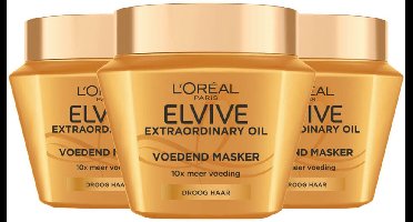 L'Oréal Extra Ordinary Oil Hair Mask - 3 x 300 ml - Voordeelverpakking