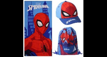Spiderman Strand Set Kinderen – Zwemtas, Strandlaken & Pet – Zomer Set Jongens – Strand & Zwembad Accessoires