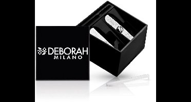 Deborah Milano Double Pencil Sharpener – Dubbele Puntenslijper Voor Make‑up Potloden – Perfect Voor Eyeliner & Lipliner – Extra Nauwkeurig Slijpen Zonder Breken – Compact En Duurzaam – Voor Professioneel & Thuis Make‑up Gebruik