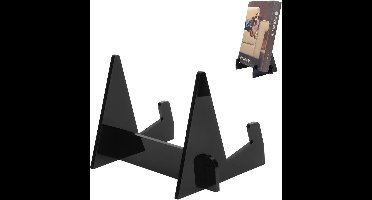 Allecto - Boekenstandaard - Displaystandaard - Acryl - Boekendisplay - Easel Holder - Geschikt voor Tablets - Zwart - Weergeven van Notebooks en Kranten - Tijdschriften.