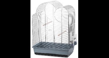 vogelkooi Eliza chrome/zwart