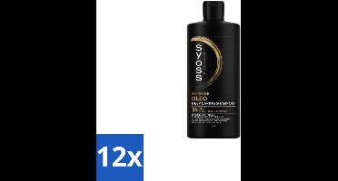 12 x Syoss Oleo Shampoo 440 ml - Voedend Shampoo - Droog Haar - Beschadigd Haar - Haar Herstel - Haar Glans